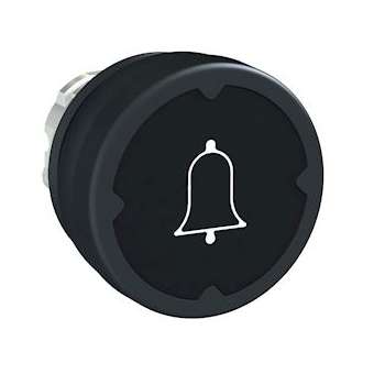 Harmony tête de BP D37 IP69K - D22 - noir - avec marquage sonnerie|Schneider Electric-SCHZB4BC28001