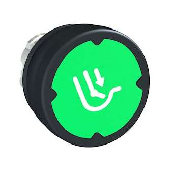 Harmony tête de BP D37 IP69K - D22 - vert - avec marquage|Schneider Electric-SCHZB4BC38027