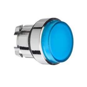 Harmony XB4 - tête bouton pousser-pousser lumineux - D22 - dépassant - bleu|Schneider Electric-SCHZB4BH63
