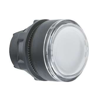 Harmony XB5 - tête bouton poussoir - affleurant pour étiquette - D22 - blanc|Schneider Electric-SCHZB5AA18