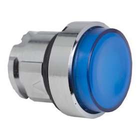 Harmony XB4 - tête bouton poussoir lumineux DEL - D22 - dépassant - bleu|Schneider Electric-SCHZB4BW163