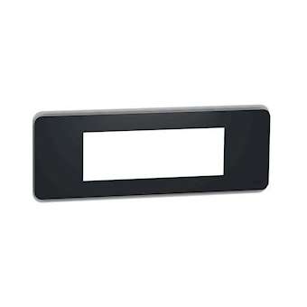 Unica Pro - plaque de finition - Anthracite - 6 modules|Schneider Electric-SCHNU411654
