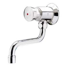 P612 Robinet simple lavabo sur plage temporisé 15s, chaud G1/2 bec tournant|Presto-PSR31814