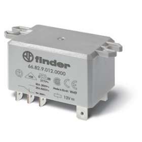 Relais de puissance 2RT 30A 24V AC, patte de fixation, Faston 250|Finder-FID668280240000PAS