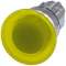 BOUTON COUP POING LUMINEUX, 40MM, JAUNE