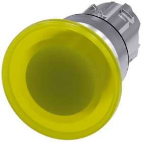 BOUTON COUP POING LUMINEUX, 40MM, JAUNE|Siemens Industries et Infrastructures-SIE3SU1051-1BD30-0AA0