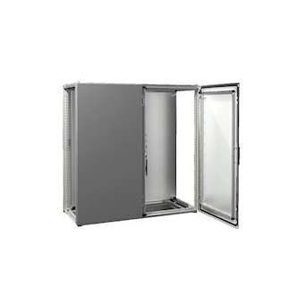 Armoire - VX25 - juxtaposable - 2 portes - L1200 H1200 P500 - plaque de montage|Rittal-RIT8215.000