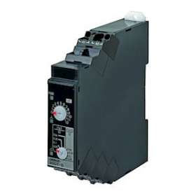 Minuterie, montage sur rail din, 17.5mm, star-delta-retard, 1-120s, 2 x spdt, 5a|Omron electronics-OMRH3DT-G24-240VAC-DC