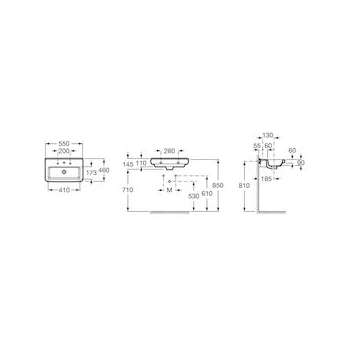 dama-n lavabo 55x46 blanc|Roca france-ROAA327786000