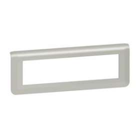 Plaque de finition horizontale Mosaic pour 8 modules alu|Legrand-LEG079318L