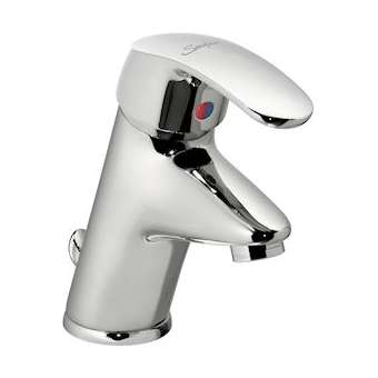 Mitigeur de lavabo à bec fixe NF h 78,5 avec manette pleine et vidage|Sanifirst-SAN75634