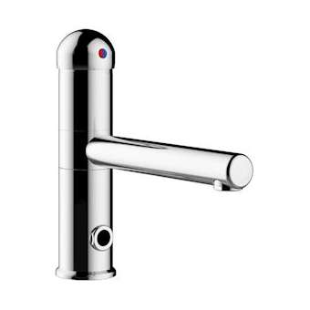 Mitigeur à bec orientable sans vidage h100 s200 Manette boule- Modul'Mix secteur|Sanifirst-SAN75148