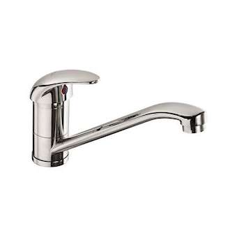 Mitigeur d'évier bec orientable lisse - h140 manette pleine NF|Sanifirst-SAN75391