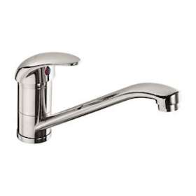 Mitigeur d'évier bec orientable lisse - h140 manette pleine NF|Sanifirst-SAN75391