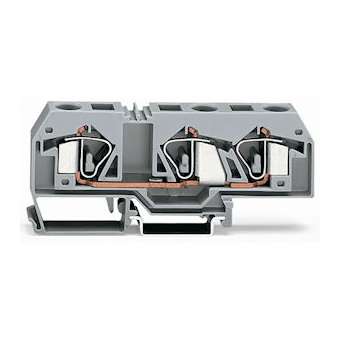 Borne de passage 3C / 16 mm² / CFMC / Gris|Wago contact-WAG283-671