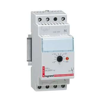 Thermostat modulaire d'ambiance de tableau avec réglage de 3 à 30DEGC - 2 module|Legrand-LEG003840