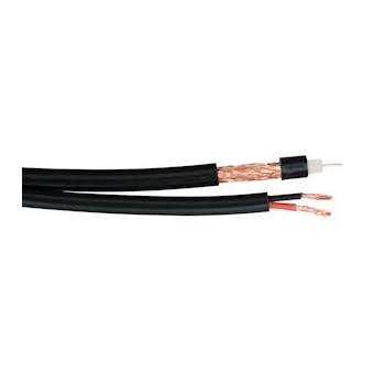 COAXIAL SIAMOIS RG59 B/U+POWER 2X0,75 C100M|Fils & cables conectis speciaux-FCSRG59S275C1