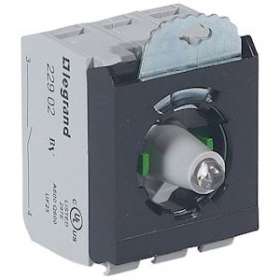 Osmoz compo - sous-ensemble bloc - tête lum - à vis - 12/24V~/ - 2NO - blanc|Legrand-LEG023006
