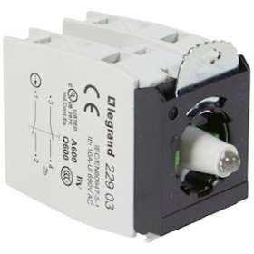 Sous-ensemble bloc tête lum Osmoz raccordement à vis 230V~ 2contacts NO/NF rouge|Legrand-LEG022991