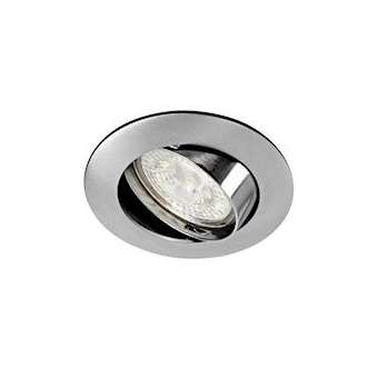 LUNAR 50-12 - Encastré GU5,3, rond, basculant, nickel, lampe non incl.|Aric-ARI4887