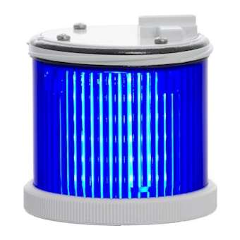 TWS LED: élément lumineux bleu - lumière fixe - lentille colorée - V24ACDC|Sirena-ENA36471