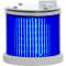 TWS LED : élément lumineux bleu - fixe/flash - lentille colorée - V240AC - gris