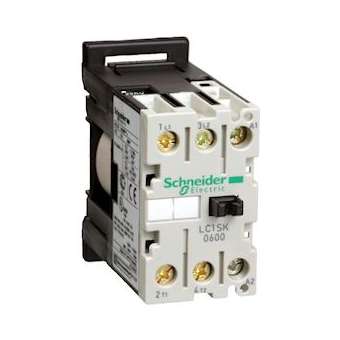 TeSys LC1SK - contacteur - 2P - AC-3 - 6A - bobine 400Vca|Schneider Electric-SCHLC1SK0600V7