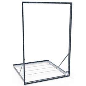 Précadre + grille anti-chute pour volet de désenfumage KAMOUFLAGE, D 380 x 630mm|S&P France ( Unelvent )-UNE710534