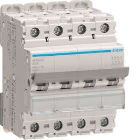 Disjoncteur 4P 20kA courbe C - 32A 4 modules|Hager-HAGNRN432