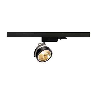 KALU TRACK, spot pour rail 3 allumages intérieur, noir, G53/QR111, 50W max|SLV-DC5153580