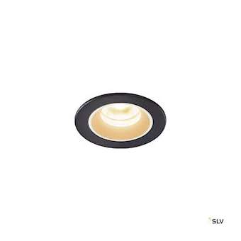 NUMINOS XS, encastré de plafond int, 40DEG, noir/blanc, LED, 7W, 3000K, IP20/IP4|SLV-DC51005521