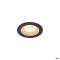 NUMINOS XS, encastré de plafond int, 40DEG, noir/blanc, LED, 7W, 3000K, IP20/IP4