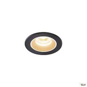 NUMINOS XS, encastré de plafond int, 40DEG, noir/blanc, LED, 7W, 3000K, IP20/IP4|SLV-DC51005521