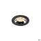 NUMINOS XS, encastré plafond int, 40DEG, noir/chrome, LED, 7W, 3000K, IP20/IP44