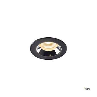 NUMINOS XS, encastré plafond int, 55DEG, noir/chrome, LED, 7W, 3000K, IP20/IP44|SLV-DC51005525