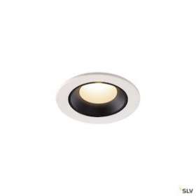 NUMINOS XS, encastré de plafond int, 40DEG, blanc/noir, LED, 7W, 3000K, IP20/IP4|SLV-DC51005529