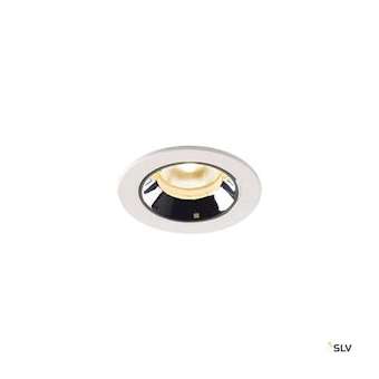 NUMINOS XS, encastré plafond int, 40DEG, blanc/chrome, LED, 7W, 3000K, IP20/IP44|SLV-DC51005531