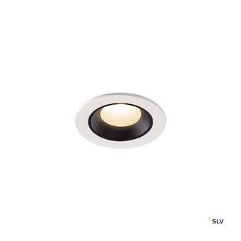 NUMINOS XS, encastré de plafond int, 55DEG, blanc/noir, LED, 7W, 3000K, IP20/IP4|SLV-DC51005532