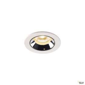 NUMINOS XS, encastré plafond int, 55DEG, blanc/chrome, LED, 7W, 3000K, IP20/IP44|SLV-DC51005534