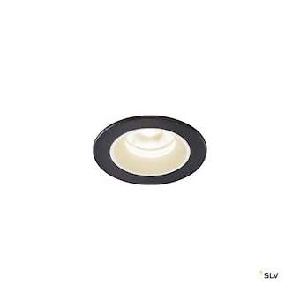 NUMINOS XS, encastré de plafond int, 20DEG, noir/blanc, LED, 7W, 4000K, IP20/IP4|SLV-DC51005536
