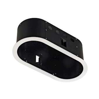 AIXLIGHT PRO 2, FLAT ROND AVEC COLLERETTE, cadre d'installation, blanc|SLV-DC5115611