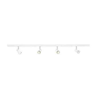 JUDY-Rail 1all. 029 +4 spots GU10, blanc, a/lpes LED 4,6W 3000K 420lm dimm. incl|Aric-ARI4158