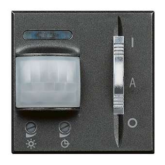 Détecteur 3 fils avec neutre avec dérogation Axolute 2 modules - Anthracite|Bticino-TICHS4432