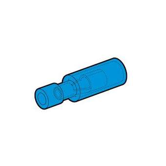 Clip femelle rond renforcé bleu (1,5 à 2,5 mm²) - Diam. 4 mm|Cembre-CMBBKF-BF4