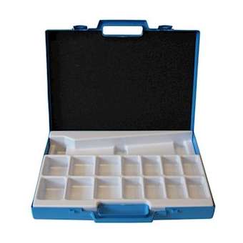 Coffret plastique vide pour pince à sertir Unilec et 14 emplacements connecteurs|TE Connectivity ( Ex Tyco Simel )-TYS023539