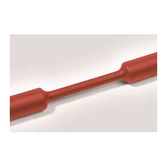 Gaine thermorétractable, rétreint 2:1, HFT-A Rouge 4.8/2.4 mm, rouleau 75m|HellermannTyton-HNE30504802