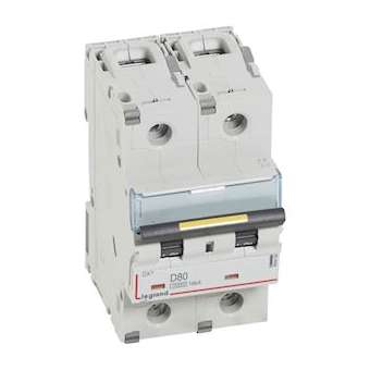Disj. DX³ 1000kA 16kA arrivée haute/départ bas à vis 80A -courbe C -3 modules|Legrand-LEG409458