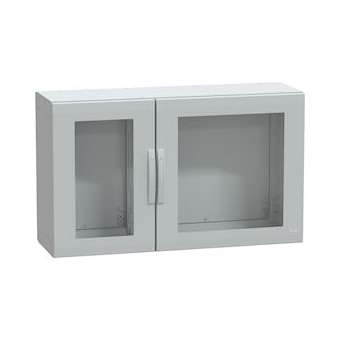 Thalassa PLA - Armoire polyester 750x1250x420 - IP65 - vitrée Ral 7035|Schneider Electric-SCHNSYPLA7124TG