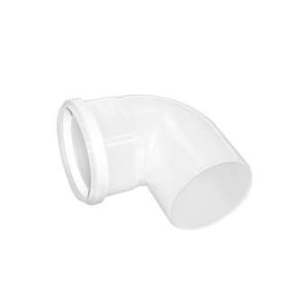 Coude 45DEG Chemilux Condensation D80mm PPtl avec joint peroxyde|Ubbink-UBB222954