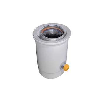 Récupérateur de condensats coulissant Rolux Gaz D80/125mm alu/PVC|Ubbink-UBB224108